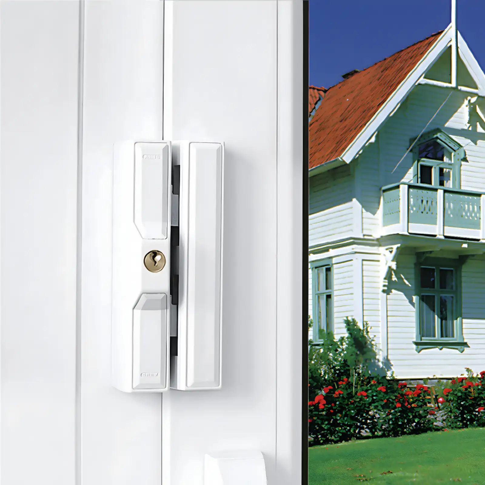 Schmales ABUS Fenster-Zusatzschloss FTS88 zum Schutz von Fenstern & Fenstertüren