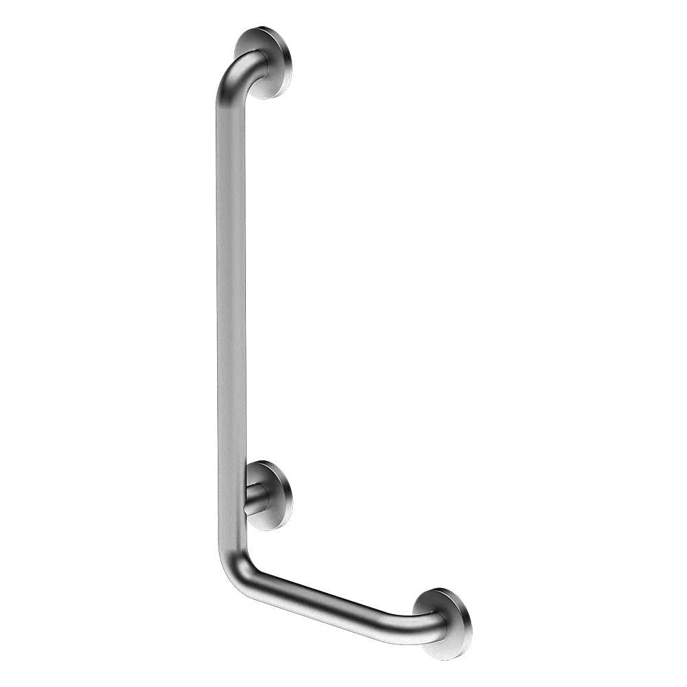 Edelstahl Winkelgriff 90°, 350x660 mm - links - matt