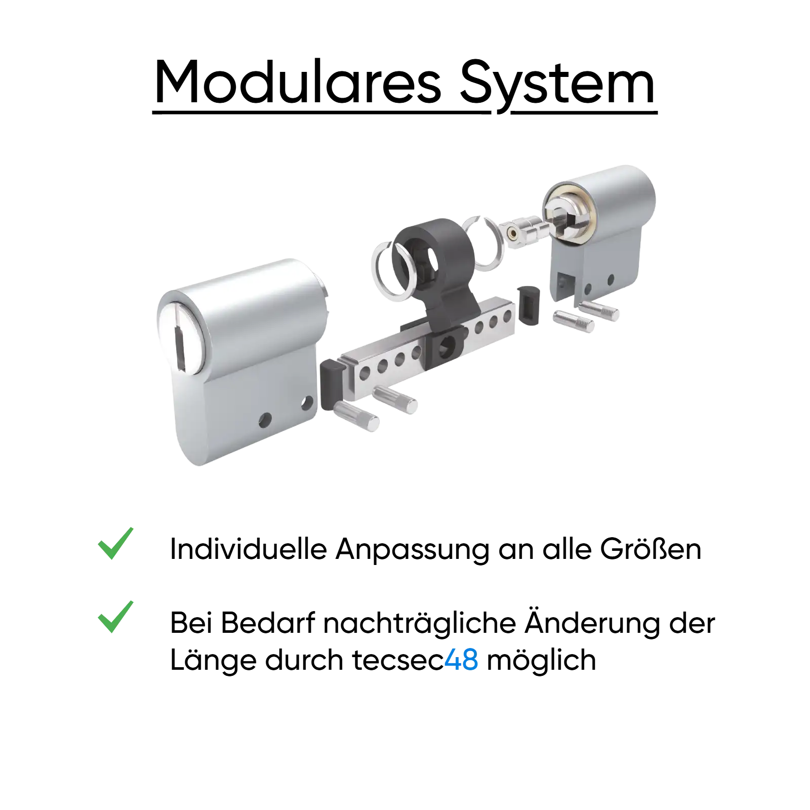 KESO 8000 Omega 3 Schließsystem - modularer Aufbau