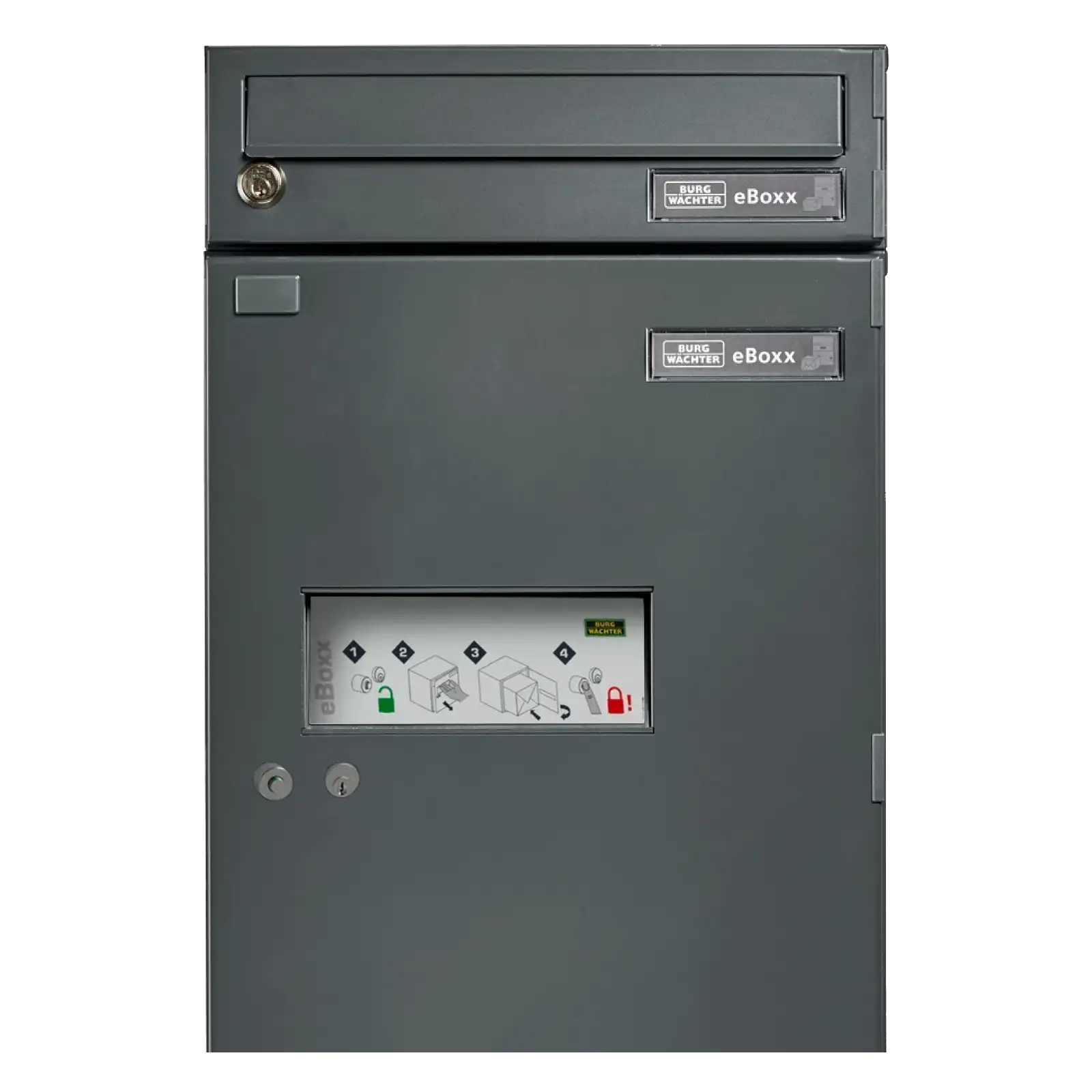 BURG-WÄCHTER Paketbox eBoxx E634S-ANT mit Briefkasten