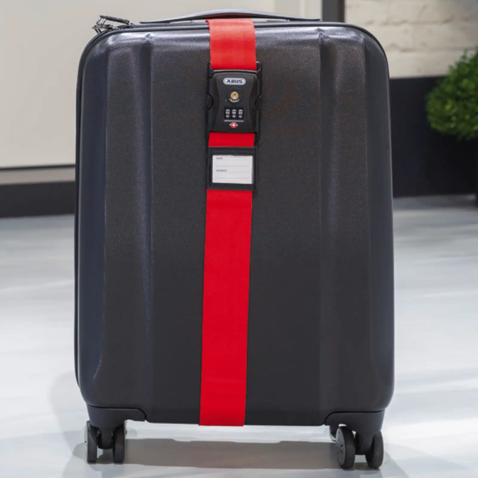 ABUS TSA Kofferbandschloss 620 mit 3-stelligem Code zur Absicherung von Reisegepäck