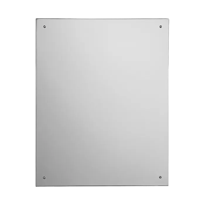 Edelstahl Spiegel 500x400x7 mm, vandalensicher - zum Schrauben