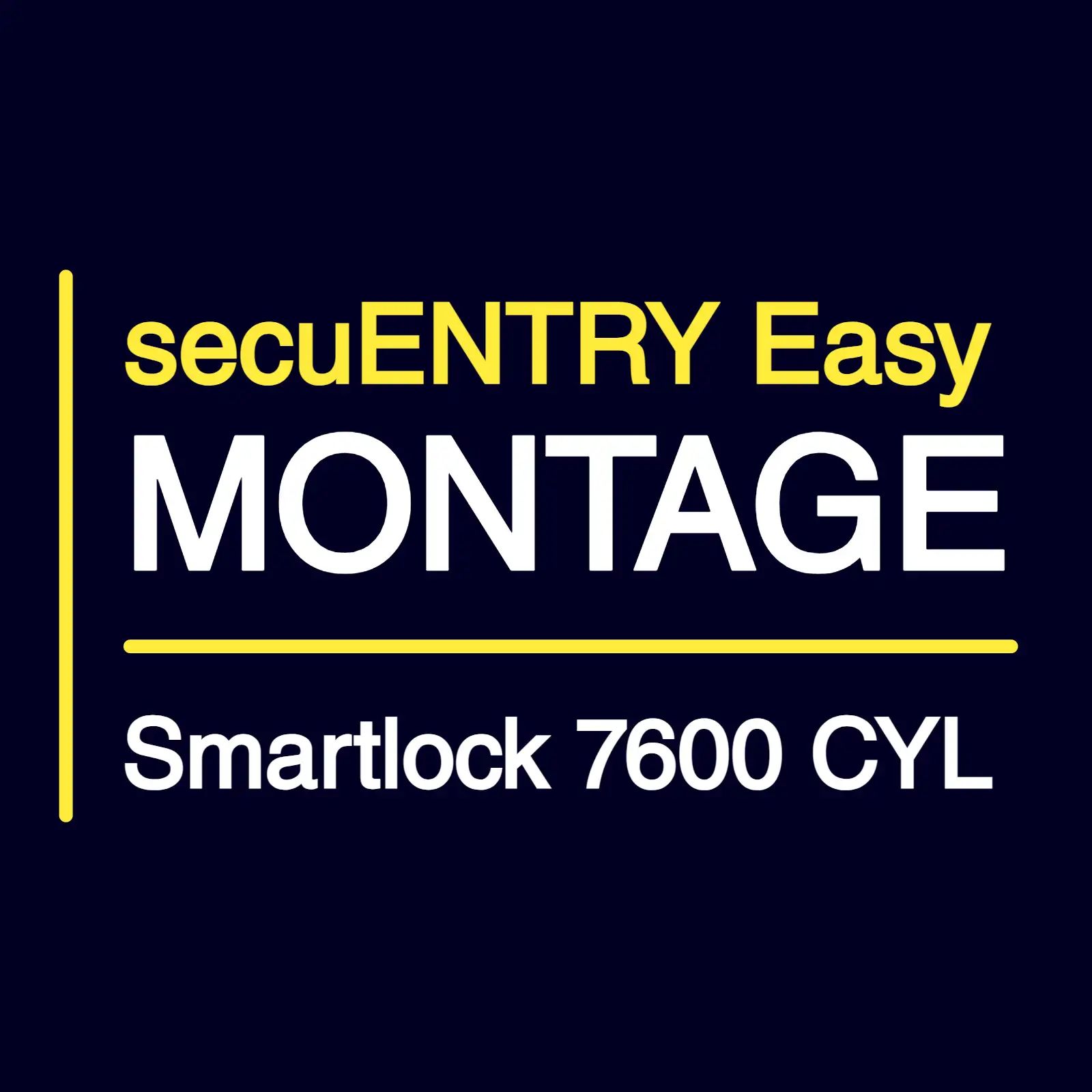 BURG WÄCHTER Smartlock secuENTRY Easy 7600 CYL - Montage