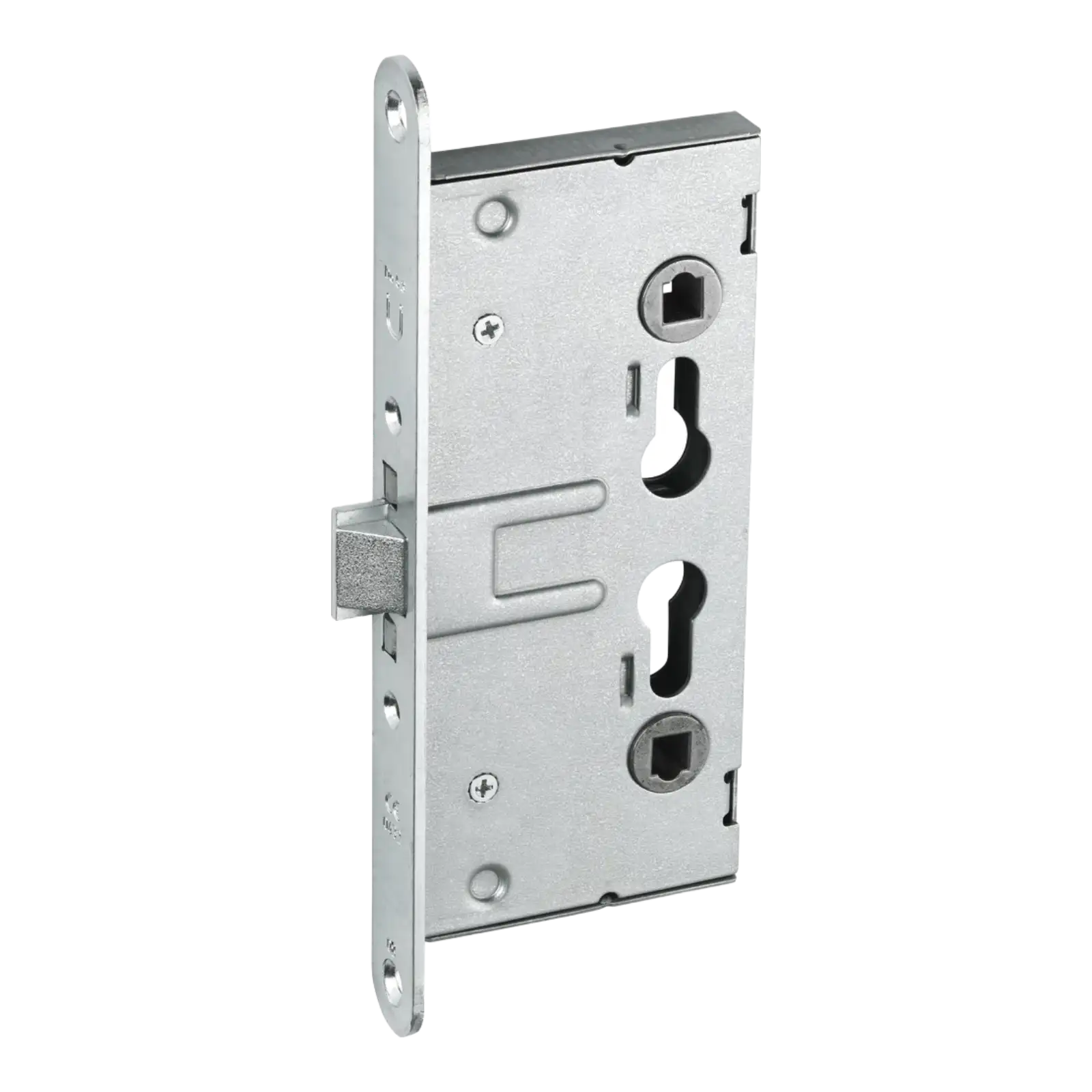 ABUS Einsteckschloss Feuerschutztür EFS65, runder Stulp - DIN links + Din rechts verwendbar