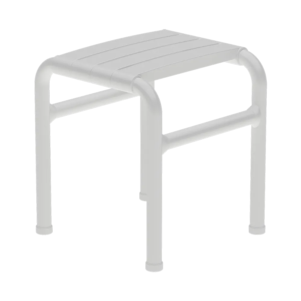 Duschhocker antimikrobiell - weiß