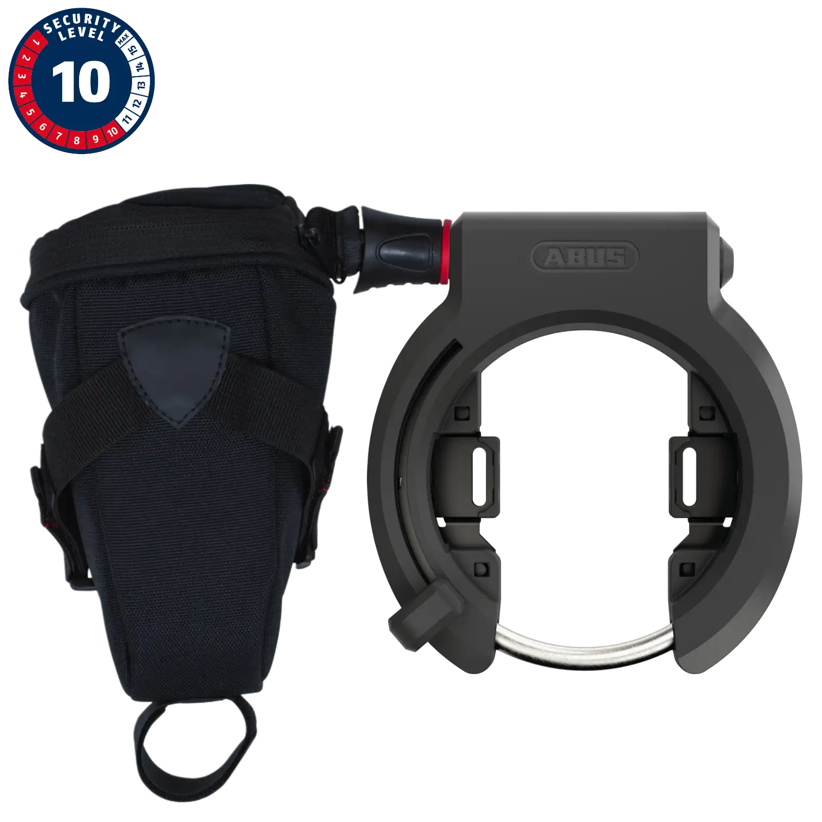 ABUS Rahmenschloss Granit XPlus 6950M mit 6KS Schlosskette und Transporttasche