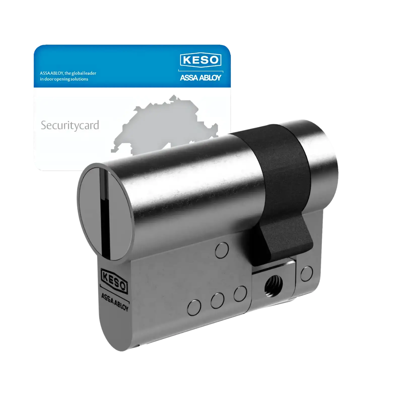 KESO 8000 Omega 2 Halbzylinder Ultra 81F14 mit VdS-BZ+ Bohr-, Fräs- und Ziehschutz und Sicherungskarte