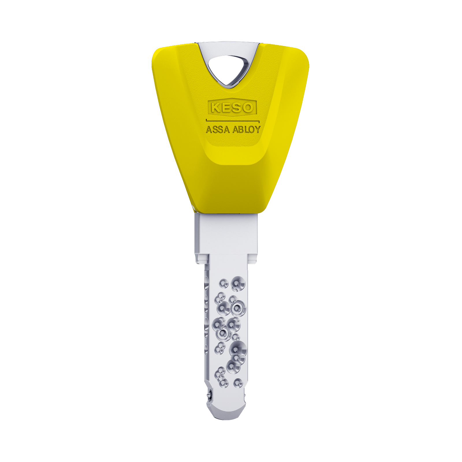 KESO 8000 Omega² Langschlüssel 80.E02 mit Farbkappe fluo yellow