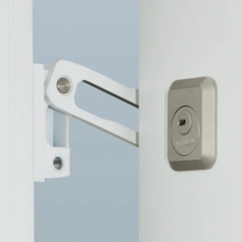 ABUS Tür Zusatzschlösser 7035 mit EC550 Zylinder und Sperrbügel - Außenansicht